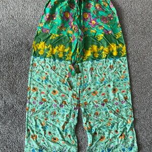 Floral Multicolor Bohemian Pants